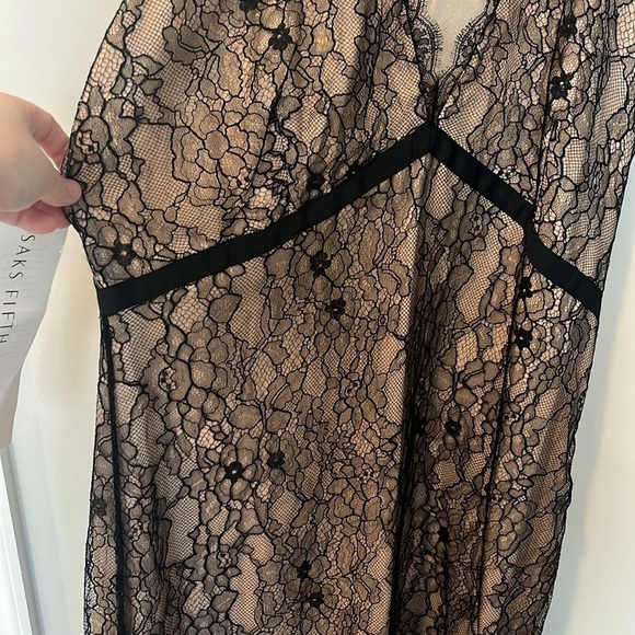 Elie Tahari Black Overlay Lace Dress NWT Size 14 - Picture 6 of 9